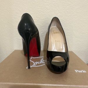 Christian Louboutin Very Prive 120 Patent Black